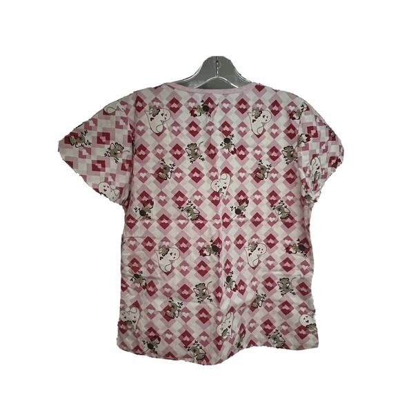 Lot of 6 Womens Uniform Medical Pullover Scrub Tops Shirts XS Pockets Cotton - Picture 6 of 12